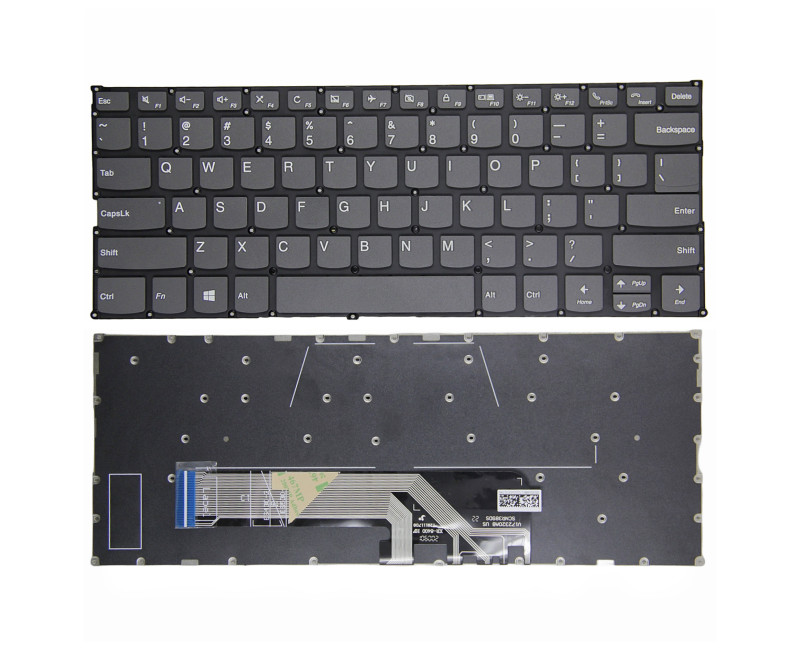 Lenovo yoga 6-13ARE05, 6-13ALC6, V340-14IIL, V340-14IML, gray call US keyboard - additional view 