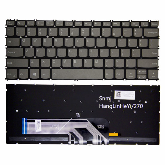 Lenovo Thinkbook 13S G2 ITL 13X ITG yoga Pro13S 2021 K3-ACN K3-ITG yoga 13S ACN 2021 gray backlit US keyboard OEM - main product image
