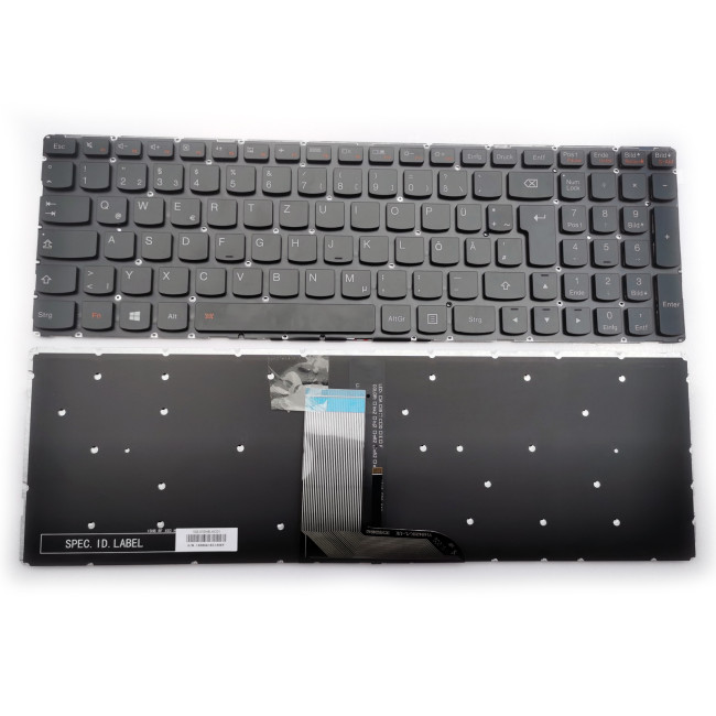 Lenovo IdeaPad 700-15ISK 700-17ISK yoga 500-15ISK yoga 500-15IBD backlit German DE keyboard - main product image