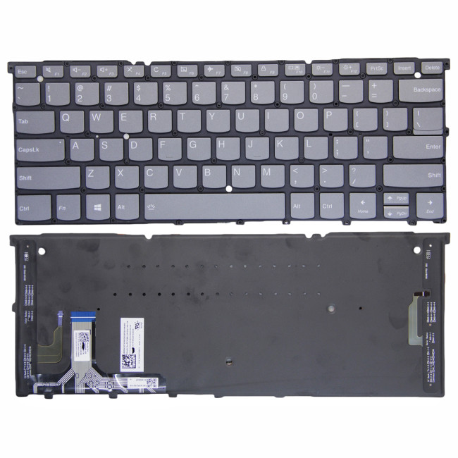 Lenovo yoga S940-14 S940-14IIL S940-14IWL LS40 gray backlit US keyboard - main product image