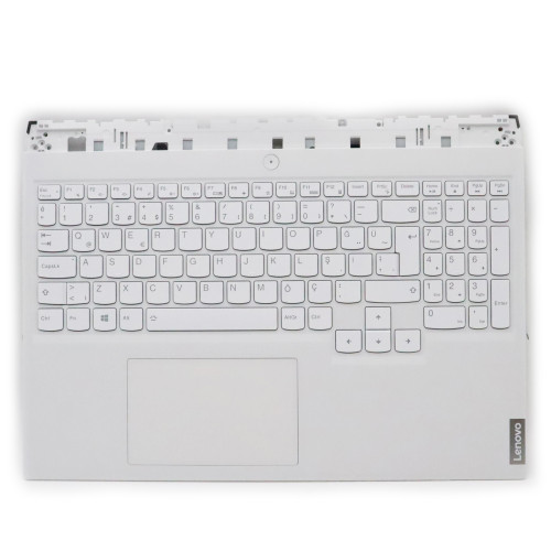 Lenovo Legion 5 Pro 16ACH6H 5CB1C14941 white backlit Turkish TR keyboard palmrest - main product image
