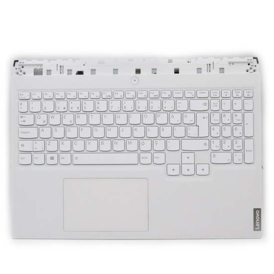Lenovo Legion 5 Pro 16ACH6H 5CB1C14941 white backlit Turkish TR keyboard palmrest - main product image