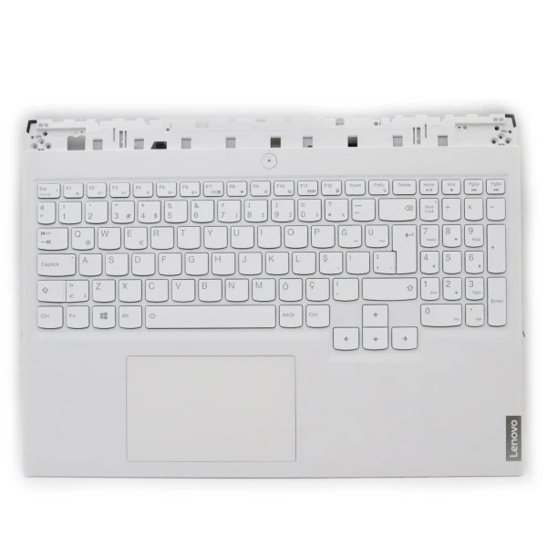 Lenovo Legion 5 Pro 16ACH6H 5CB1C14941 white backlit Turkish TR keyboard palmrest - main product image