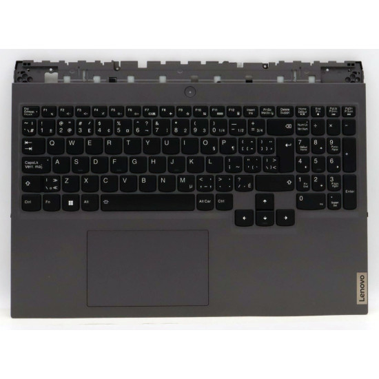 Lenovo Legion 5Pro 16ACH6H 5CB1C93132 gray 7-color backlit Canadian French CF keyboard palmrest - main product image