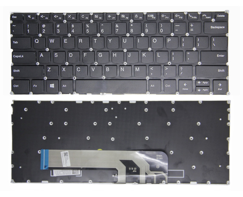 Lenovo FLEX 6-14ARR, FLEX 6-14IKB, yoga 530-14ARR, yoga 530-14IKB, black call US keyboard - additional view 