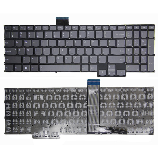 Lenovo IdeaPad Slim 7 16ARH7, Slim 7 16IAH7, Slim 7 Pro 16ACH6, gray US keyboard - main product image