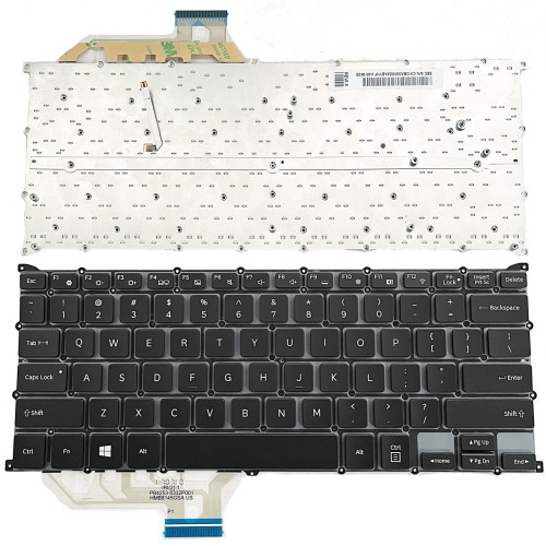 Samsung Notebook 9 Spin ,NP940X3L, NP940X3LI, black backlit US keyboard - main product image