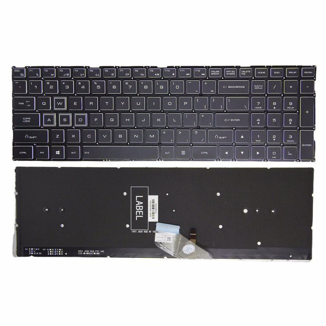 Thunderobot 911 Air PLUS DINO X7A X8S X6A X8 X6A X5TA DINO-4K black backlit US keyboard - main product image