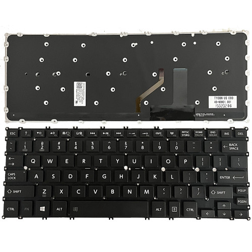 Toshiba KIRAbook 13, NSK-TY0BN, KIRA 2015 2016, black backlit US keyboard - main product image