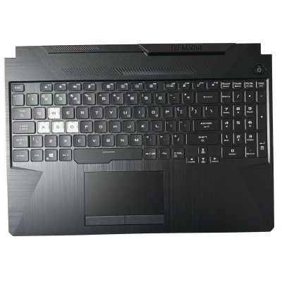 Asus FX506, FA506, RGB backlit US keyboard palmrest with Air outlet
