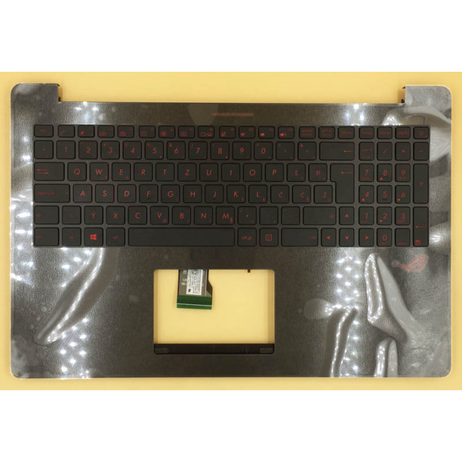 Asus G501 N501 backlit Slovenian SA keyboard palmrest 90NB0873-R31WB0 - main product image