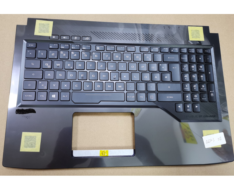 Asus GL503GE RGB backlit German DE keyboard palmrest 90NR0084-R30GE0 - additional view 