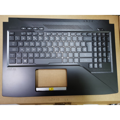 ASUS GL503VD black backlit UK keyboard palmrest 90NB0GQ2-R31UK0