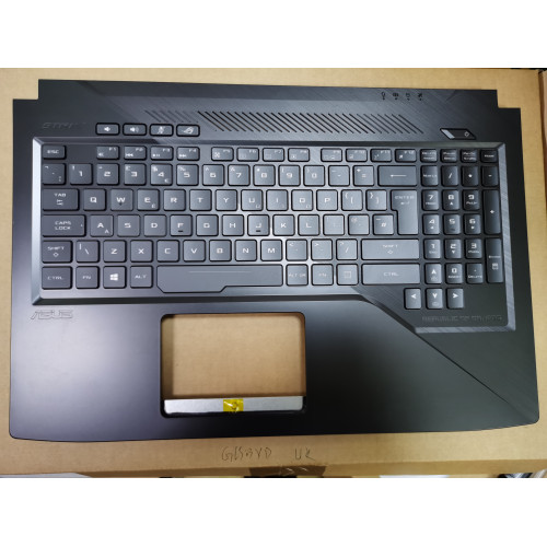 Asus GL503VD black backlit UK keyboard palmrest 90NB0GQ2-R31UK0 - main product image