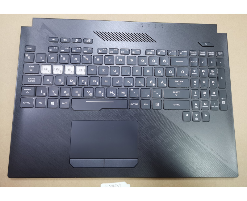 Asus GL504GM RGB backlit Hungarian HU keyboard palmrest 90NR00K2-R32HU0 - additional view 