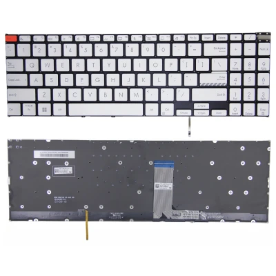 Asus Vivobook Pro15 K6602Z, K6502V, N7600, N7601Z, M7600Q, silver backlit US keyboard