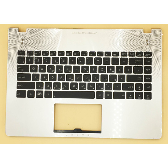 Asus N46 N46V N46VZ N46VM N46 N46EI backlit Hebrew HB keyboard palmrest - main product image