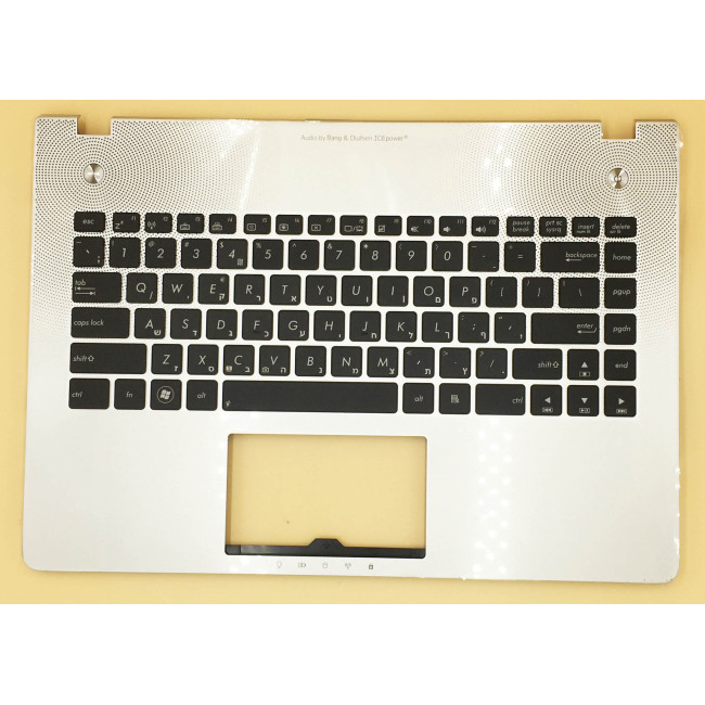 Asus N46 N46V N46VZ N46VM N46 N46EI backlit Hebrew HB keyboard palmrest - main product image