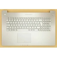 Asus N750 N750JV backlit Belgian BE keyboard palmrest 90NB0201-R32BE0