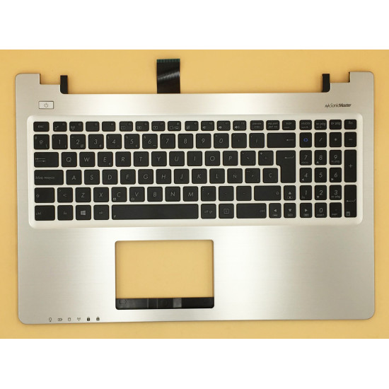 Asus S550 S550CM silver Spanish SP keyboard palmrest 90NB00X1-R3SP00 - main product image