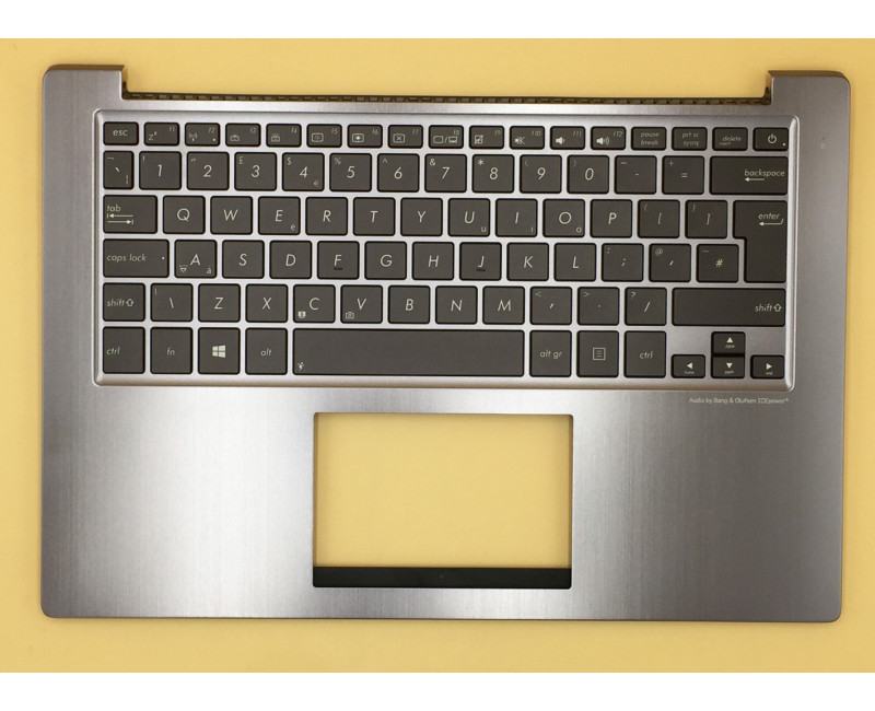 ASUS U38 U38DT gray backlit UK keyboard palmrest 90R-NTH1K1180Y