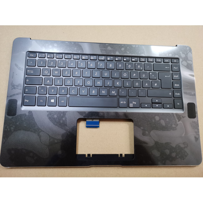 Asus UX550VE backlit German DE keyboard palmrest 90NB0ES2-R30GE0 - main product image