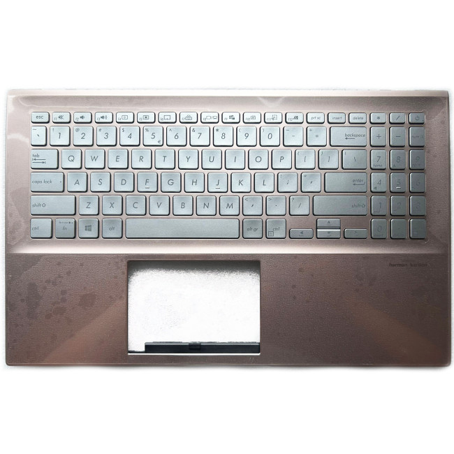Asus X531, X531F, X531FA, S5500, S5500F, S532F, pink backlit US keyboard palmrest - main product image