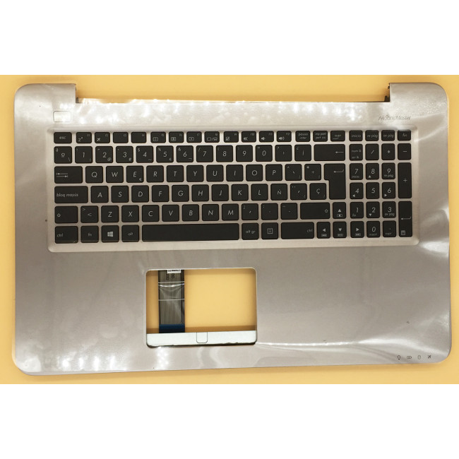 Asus X756 X756UA K756 gray Spanish SP keyboard palmrest 90NB0A03-R30230 - main product image