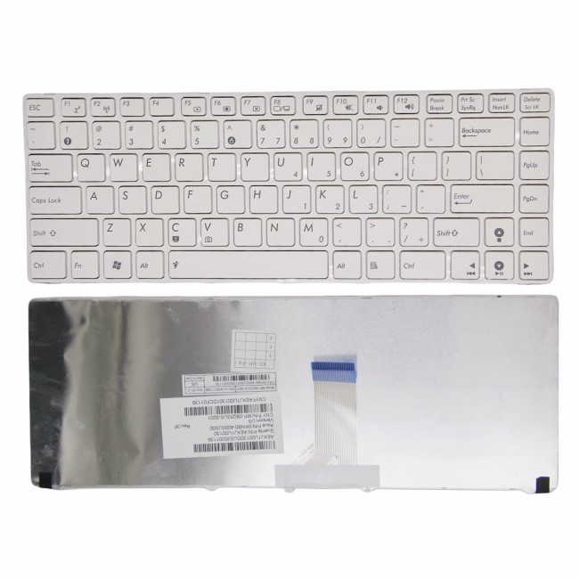 Asus X42J X43S X44H X45V A83S X84H K84h A84S K42j K43 A43 white US keyboard original - main product image