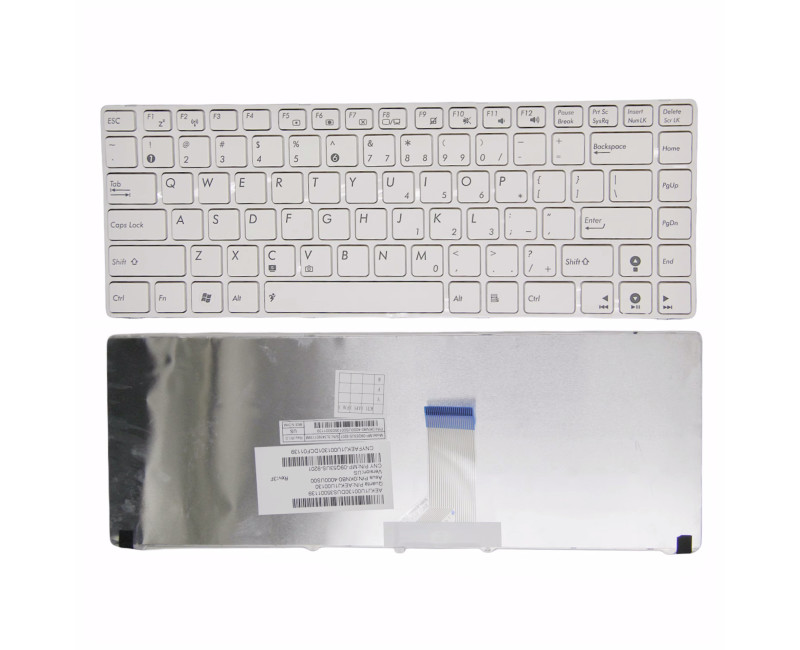 Asus X42J X43S X44H X45V A83S X84H K84h A84S K42j K43 A43 white US keyboard original - additional view 