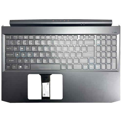 Acer AN515-55, AN515-56, AN515-57, AN515-44, N20C1, N18C3, backlit US keyboard palmrest blue slim - main product image