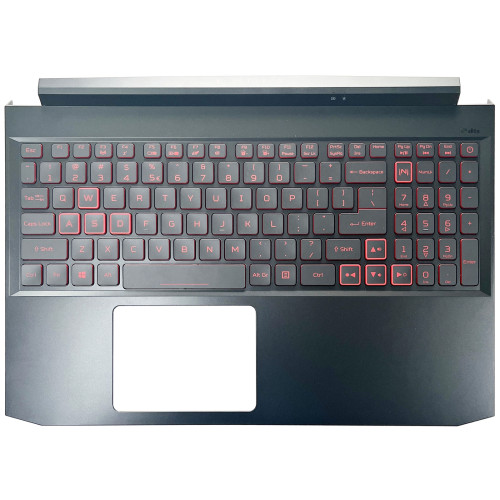 Acer AN515-55, AN515-56, AN515-57, AN515-44, N20C1, N18C3, backlit US keyboard palmrest red wide - main product image