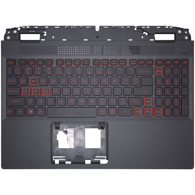 Acer AN515-58, AN515-46, N22C1, red backlit US keyboard palmrest