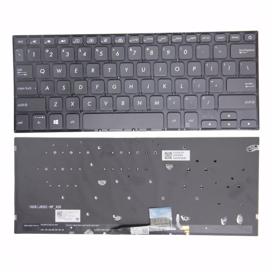 Asus VivoBook S14 K430 A430 X430 S403 S4300F S4300U black backlit US keyboard - main product image