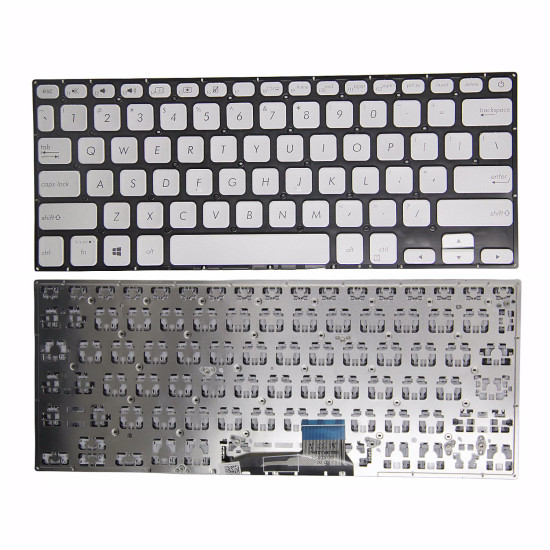 Asus VivoBook S14 K430 A430 X430 S403 S4300F S4300U silver US keyboard - main product image