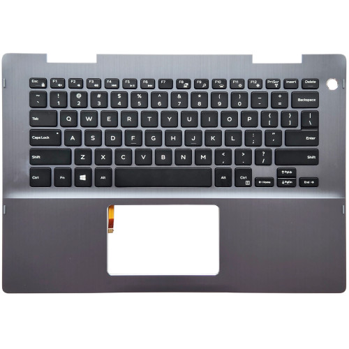 Dell Inspiron 14-5000, Inspiron 14 5481, Inspiron 14 5482, 041KVJ, gray backlit US keyboard palmrest - main product image