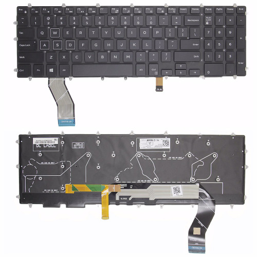 Dell Inspiron 7566 5567 7567 5570 5568 3579 3779 5587 7588 black with RGB backlit US keyboard original LT-12263 - additional view 