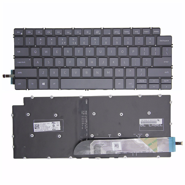 Dell Latitude 3301 3410 P114G P120G 3400 3401 5302 5401 5402 black backlit US keyboard - main product image