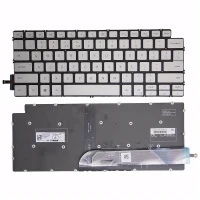 Dell Latitude 3301 3410 P114G P120G 3400 3401 5302 5401 5402 silver backlit US keyboard