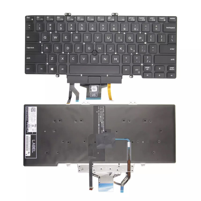 Dell Latitude 5400 5410 5401 5402 P98G 7400 7410 with trackpoint backlit US keyboard original - main product image