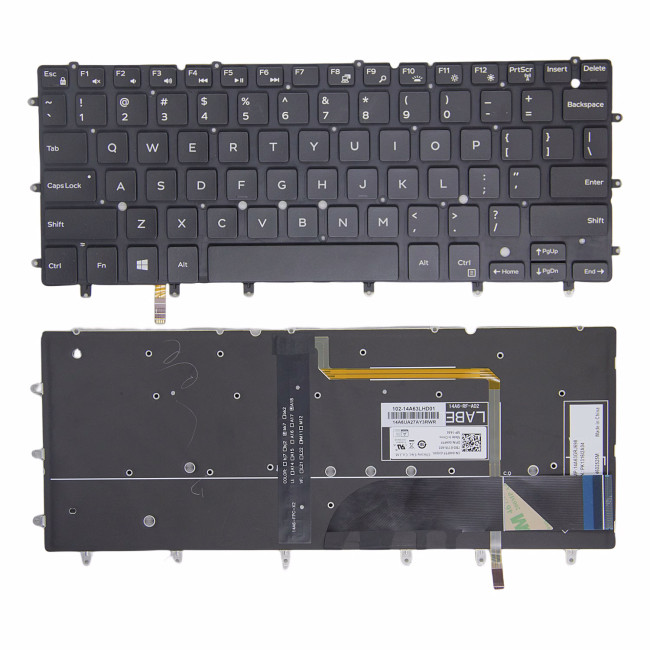Dell XPS 13 9343 9350 9360 P54G P41F P57G backlit US keyboard - main product image