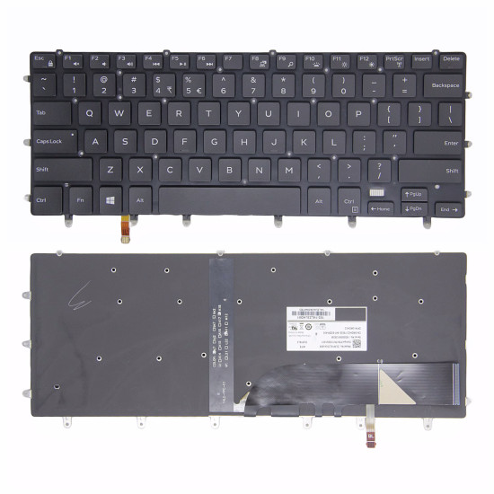 Dell XPS 15 9550 9560 9570 9580 7579 7590 backlit US keyboard - main product image