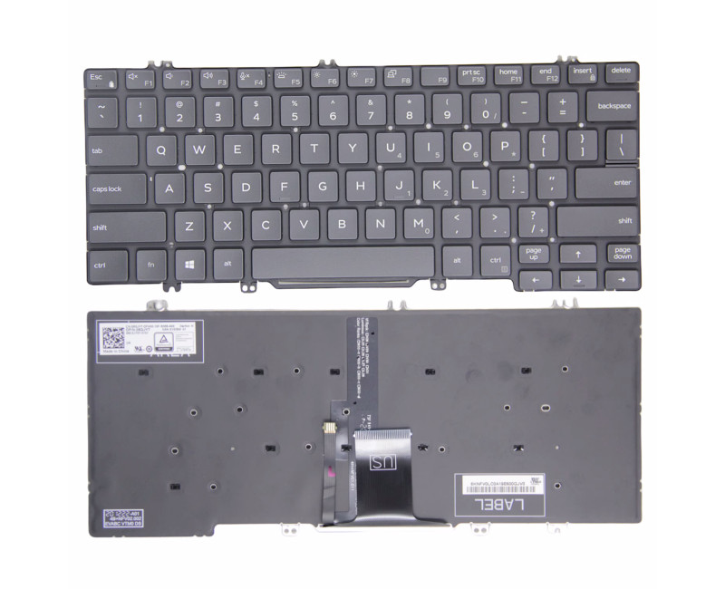 Dell latitude 7300 5200 5300 5310 7200 3300 3301 backlit US keyboard original - additional view 