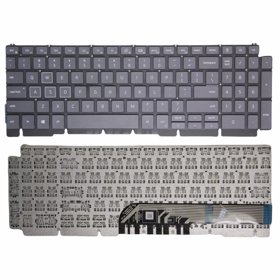 Dell G15 5510 5511 5505 5515 15Pro-5518 Inspiron 7500 7501 black no RGB backlit paper US keyboard - main product image