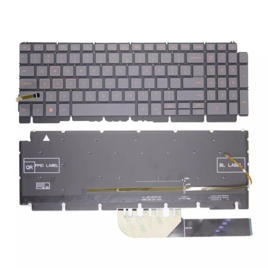Dell G15 5510 5511 5505 5515 15Pro-5518 Inspiron 7500 7501 red backlit US keyboard original - main product image