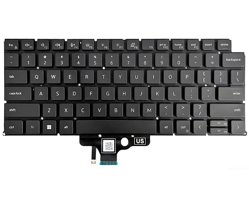 Dell Latitude 7340 2-in-1, Latitude 7350 2-in-1, P178G, P179G, 2024 black backlit US keyboard - additional view 