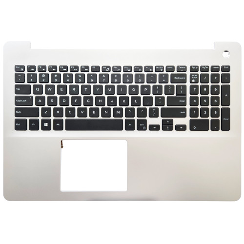Dell inspiron 15-5000, inspiron 15 5583, 0CH5HX, silver backlit US keyboard palmrest - main product image