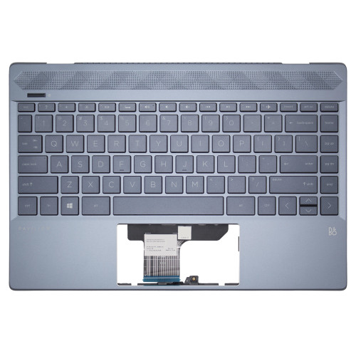 HP 13-AN, TPN-Q214, G7D, L37531-001, backlit US keyboard palmrest blue - main product image