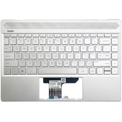 HP 13-AN, TPN-Q214, G7D, L37531-001, backlit US keyboard palmrest silver