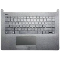 HP 14-BS, 14-BW, 14G-BR, 240 G6, TPN-Q186, TPN-Q187, gray US keyboard palmrest